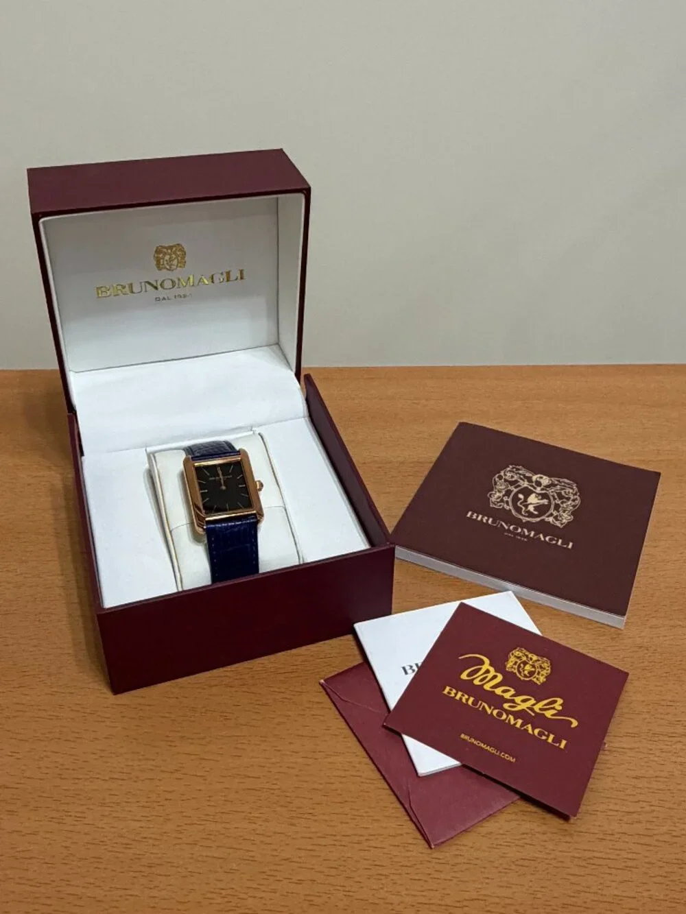 Bruno Magli Women's Navy and Rose Gold Watch